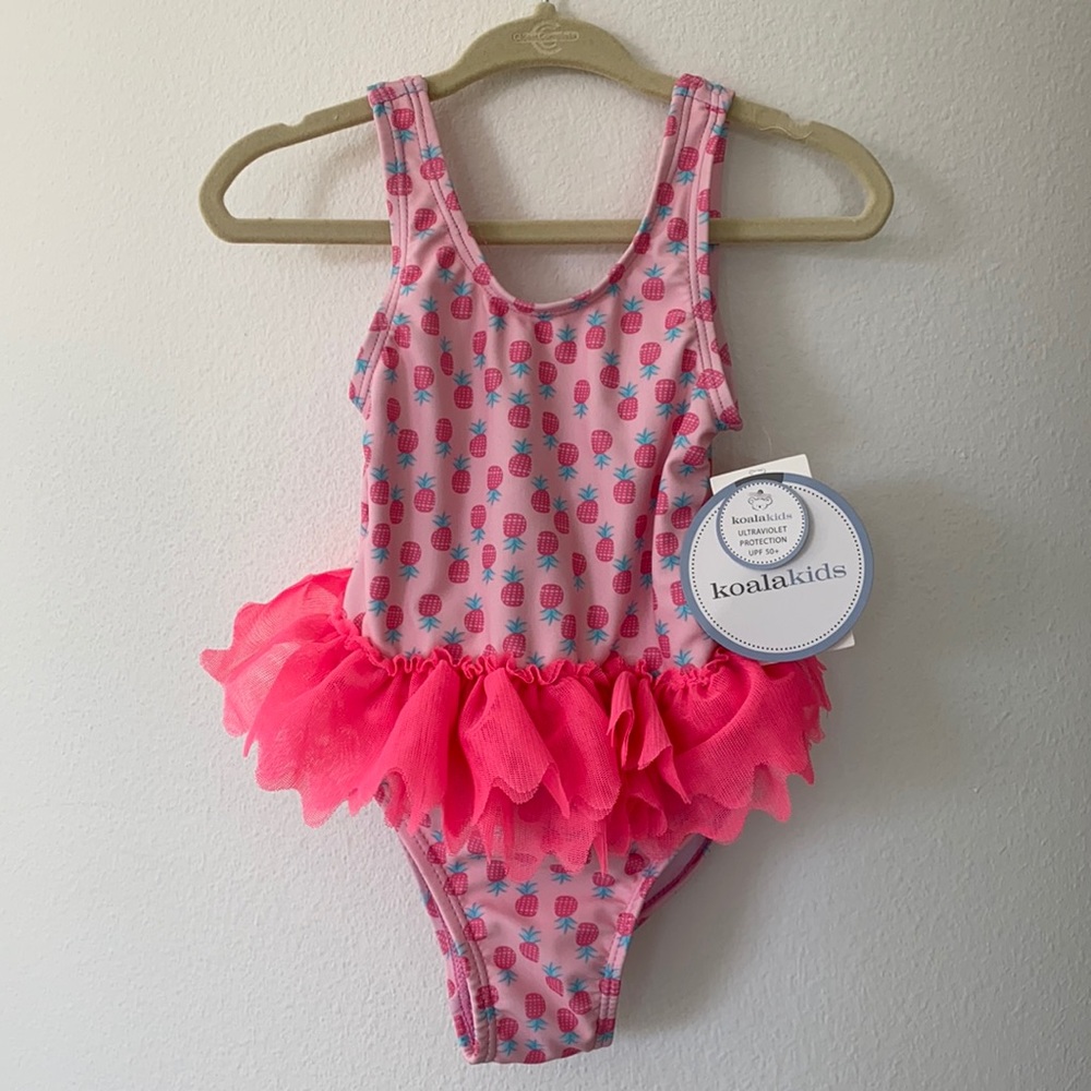 Koala Kids pineapple tutu swimsuit - 12-18 months